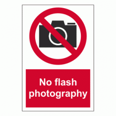 No Flash Photography Sign