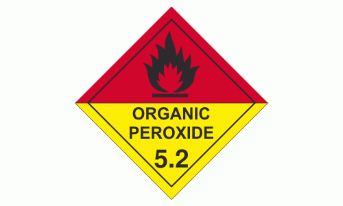 Class 5 Organic Peroxide 5.2 - 250 labels per roll