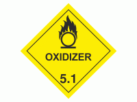 Class 5 Oxidizer 5.1 - 250 labels per...