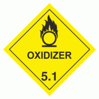 Class 5 Oxidizer 5.1 - 250 labels per roll