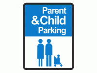 Parent & Child Parking Sign