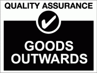 Quality assurance goods outwards