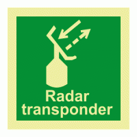Radar Transponder Photoluminescent IMO Safety Sign