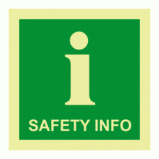 Safety Info Photoluminescent IMO Safety Sign