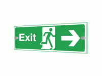 Exit Right Sign - Clearview Printed o...