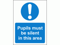Pupils must be silent in this area in...