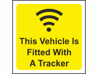 This vehicle is fitted with a tracker...