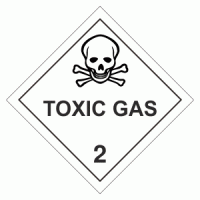Class 2 Toxic gas 2.3 - 250 labels per roll