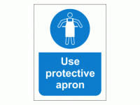 Use protective apron sign