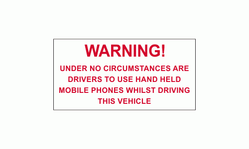 WARNING! UNDER NO CIRCUMSTANCES ARE DRIVERS 