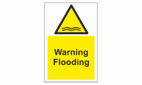 Warning Flooding sign