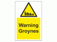 Warning Groynes sign