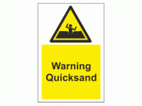 Warning Quicksand sign