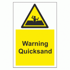 Warning Quicksand sign