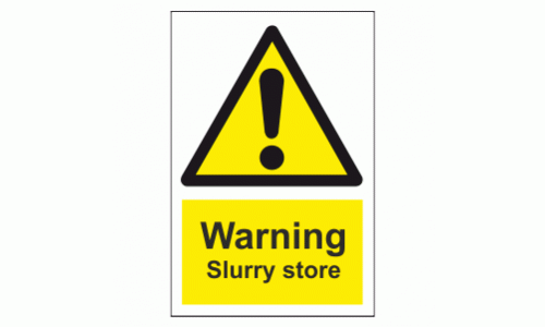 Warning Slurry Store Sign