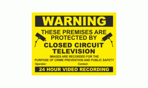 Warning these premises are protected by closed circuit television
