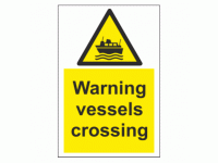 Warning Vessels crossing sign