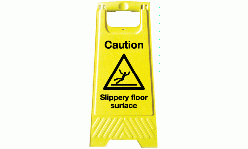 Caution slippery floor surface A-Board
