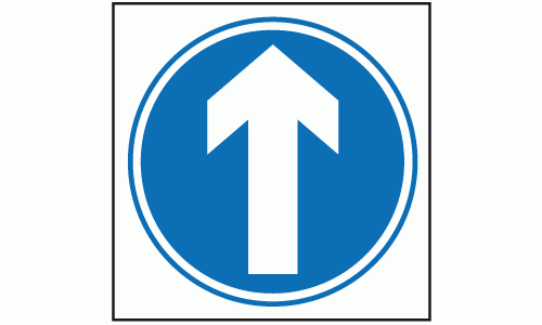 Direction arrow sign