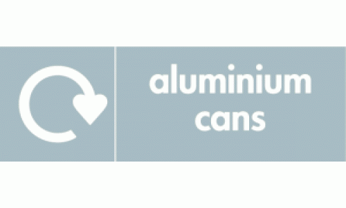 Aluminium Cans Waste Recycling Signs WRAP Recycling Signs
