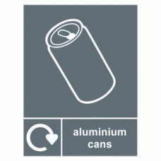 Aluminium Cans Recycling Sign