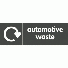 Automotive Waste Recycling Signs WRAP Recycling Signs