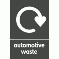 Automotive Waste Recycling Signs WRAP Recycling Signs