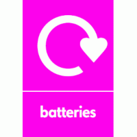 Batteries Waste Recycling Signs WRAP Recycling Signs