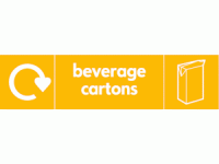 Beverage Cartons Waste Recycling Sign...