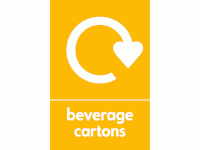 Beverage Cartons Waste Recycling Sign...