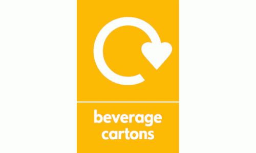 Beverage Cartons Waste Recycling Signs WRAP Recycling Signs