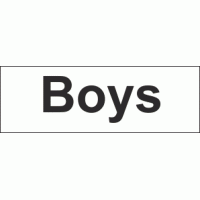 Boys Toilet sign