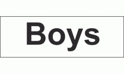Boys Toilet sign