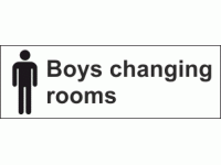 Boys Changing Rooms Sign
