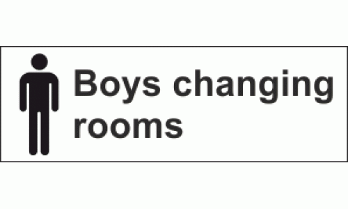 Boys Changing Rooms Sign