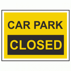 Car Park Closed Sign