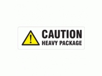Caution Heavy Package labels 500 per ...
