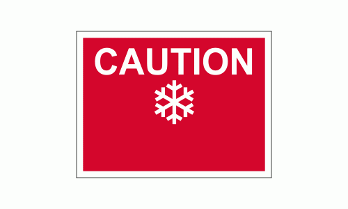 Caution Ice blank