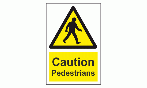 Caution Pedestrians