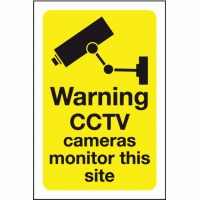 Warning CCTV cameras monitor this site