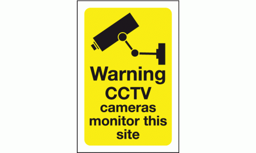 Warning CCTV cameras monitor this site