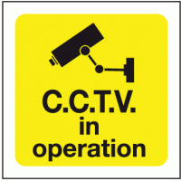 C.C.T.V. in operation sign
