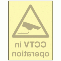 CCTV in operation inside window fixing sign