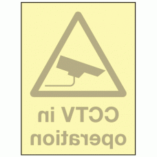 CCTV in operation inside window fixing sign