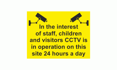 In the interest of staffchildren and visitors CCTV is in operation on this site 24 hours a day