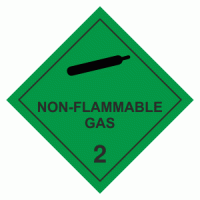 Class 2 Non-Flammable gas 2.2 - 250 labels per roll