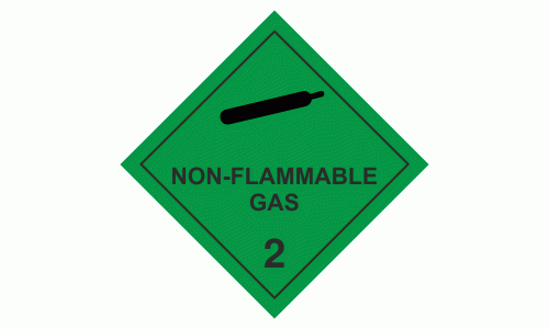 Class 2 Non-Flammable gas 2.2 - 250 labels per roll