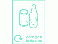 Clear Glass Bottles & Jars Waste Recy...