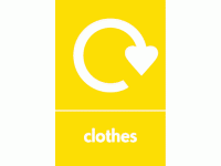 Clothes Waste Recycling Signs WRAP Re...