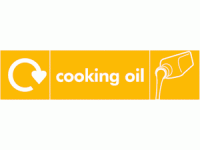 Cooking Oil Waste Recycling Signs WRA...